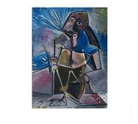 LHHJF LJHFA célèbre Pablo Picasso Vintage Poster Abstrait Art Mural Pablo Picasso Peinture sur Toile Et Impressions Moderne Home Decor Photo 50x70cmx1 sans Cadre