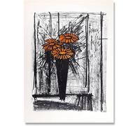 LHHJF LJHFA Célèbres estampes de Buffet Bernard, Bouquet de Toile : Affiche et Art Murale de Bernard Buffet, décoration du Salon 50x70 cm sans Cadre