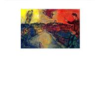 LHHJF LJHFA Célèbres Figurines d’Affiches surréalistes Marc Chagall Peintures murales Marc Chagall Toile Peinture et estampes Décoration intérieure Moderne 40x60cm sans Cadre