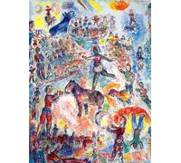 LHHJF LJHFA Célèbres Figurines d’Affiches surréalistes Marc Chagall Peintures murales Marc Chagall Toile Peinture et estampes Décoration intérieure Moderne 40x60cm sans Cadre
