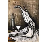 LHHJF LJHFA Célèbres tirages de Buffet Bernard Crâne de Toile de Cheval Peinture de Bernard Buffet Affiche et Art Murale Décoration intérieure 50x70cm sans Cadre