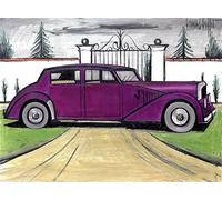 LHHJF LJHFA Célèbres tirages de Buffet Bernard《Voisin 1934》Toile Affiche et Art Murale de Bernard Buffet et décoration Murale 50x70cm sans Cadre