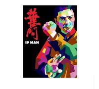 LHHJF LJHFA Chinois Kung Fu Affiche IP Homme Donnie Yen Wall Art Wing Chun Maître Toile Peinture Et Impressions Mode Décoration D’intérieur Photo 50x70cmx1 sans Cadre