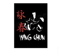 LHHJF LJHFA Chinois Kung Fu Affiche Vintage Wall Art Wing Chun Toile Peinture Et Impressions Maison Moderne Salon Décoration Photo 40x60x1cm sans Cadre