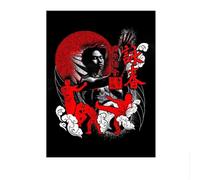 LHHJF LJHFA Chinois Kung Fu Affiche Vintage Wall Art Wing Chun Toile Peinture Et Impressions Maison Moderne Salon Décoration Photo 40x60x1cm sans Cadre