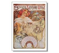 LHHJF LJHFA Classique Alphonse Mucha Affich Woman Art Mural Vintage Alphonse MuchaCanvas Peinture et gravures Tableau de décoration Nordique 50x70cm sans Cadre