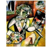 LHHJF LJHFA Classique Marc Chagall Affiche Vintage Aquarelle Art Mural Marc Chagall Peinture sur Toile Et Impressions Nordique Home Decor Photo 60x70cmx1 sans Cadre
