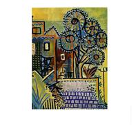 LHHJF LJHFA Classique Pablo Picasso Abstrait Affiche Figure Art Mural Pablo Picasso Peinture sur Toile Et Impressions Mode Décoration D’intérieur Photo 50x70cmx1 sans Cadre