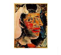 LHHJF LJHFA Classique Pablo Picasso Affiche Figure Abstraite Art Mural Pablo Picasso Peinture sur Toile Et Impressions Nordique Home Decor Photo 50x70cmx1 sans Cadre