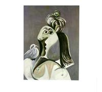 LHHJF LJHFA Classique Pablo Picasso Cubisme Affiche Portrait Féminin Art Mural Pablo Picasso Peinture sur Toile Et Impressions Décoration Intérieure Photo 50x70cmx1 sans Cadre