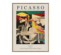 LHHJF LJHFA Classique Pablo Picasso Exposition Affiche Abstrait Art Mural Pablo Picasso Peinture sur Toile Et Impressions Nordique Home Decor Photo 50x70cm sans Cadre