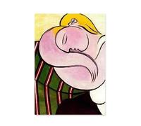 LHHJF LJHFA Classique Pablo Picasso Minimalisme Affiche Abstrait Femme Art Mural Pablo Picasso Peinture sur Toile Et Impressions Décoration Murale Image Murale 50x70cm sans Cadre