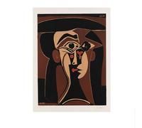 LHHJF LJHFA Classique Pablo Picasso Surréalisme Affiche Figure Art Mural Pablo Picasso Peinture sur Toile Et Impressions Nordique Home Decor Photo 50x70cm sans Cadre