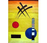 LHHJF LJHFA Classique Wassily Kandinsky Affiche Abstrait Graphiques Mur Art Mural Wassily Kandinsky Peinture sur Toile Et Impressions Décor Intérieur Photo 40x60cmx1 sans Cadre