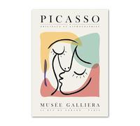 LHHJF LJHFA Cliché Lignes d’Affiches Simples Illustrations murales de Personnages Toile Picasso Peinture et Impressions Décoration Moderne 40x60cm sans Cadre