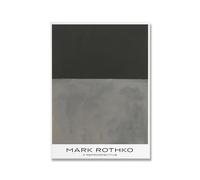 LHHJF LJHFA Couleur Mark Rothko Exposition Affiche Vintage Musée Art Mural Mark Rothko Peinture sur Toile Et Impressions Nordique Home Decor Photo 40x60cmx1 sans Cadre