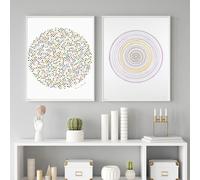 LHHJF LJHFA Damien Hirst Affiche abstraite Pop Art Peinture sur toile Damien Hirst Art mural et impressions Nordic Home Salon Décor Photo 50x70cmx2 Sans cadre