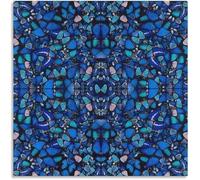 LHHJF LJHFA Damien Hirst Affiche papillon Toile Peinture Bleu Art Mural Abstrait Damien Hirst Impressions Photo Moderne Salon Décoration Intérieure 50x50cm Sans Cadre