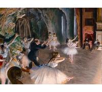 LHHJF LJHFA Edgar Degas Aquarelle Affiche Ballerine Art Mural Edgar Degas Peinture sur Toile Et Impressions Esthétique Décoration Murale Photo Murale 50x70cm sans Cadre