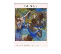 LHHJF LJHFA Edgar Degas Surréalisme Aquarelle Affiche Ballet Danseuses Art Mural Edgar Degas Peinture sur Toile Et Impressions Décoration Intérieure Photo 50x70cm sans Cadre