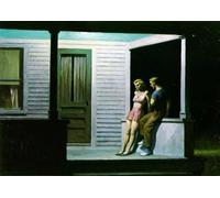 LHHJF LJHFA Edward Hopper Affichage Vintage City Life Paysage Art Mural Edward Hopper Toile Peinture et Estampes Décoration Intérieur 40x60cmx1 sans Cadre