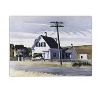 LHHJF LJHFA Edward Hopper Affiche Architecture Paysage Toile Peinture Edward Hopper Art Mural Et Impressions Maison Salon Décor Photo 40x60cmx1 sans Cadre
