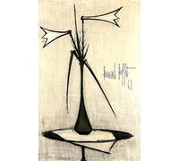 LHHJF LJHFA Estampes de Buffet Bernard Arum Lilies Toile Peinture Affiche de Buffet Bernard Art Mural rétro Décoration du Salon Tableau 50x80cm sans Cadre
