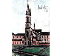 LHHJF LJHFA Estampes de Buffet Bernard La Toile d’église Rose Affiche et Art Mural du Buffet Bernard Photo de décoration intérieure Moderne 50x70cm sans Cadre
