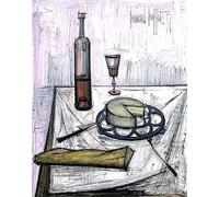 LHHJF LJHFA Estampes de Buffet Bernard Nature Morte avec Toile de Fromage Peinture de Bernard Buffet Affiche et Art Murale Décoration intérieure 50x70cm sans Cadre