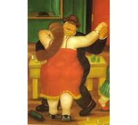 LHHJF LJHFA Fernando Botero Affiche Fat Art Homme Et Femme Famille Wall Art Fernando Botero Peinture sur Toile Et Impressions Décor Intérieur Photo 50x70cm sans Cadre