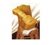 LHHJF LJHFA Fernando Botero Vintage Poster Guitare sur Tabouret Art Mural Fernando Botero Peinture sur Toile Et Impressions pour La Maison Salle Décor Photo 40x60cm sans Cadre