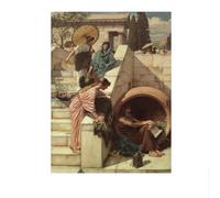 LHHJF LJHFA Figurines rétro de John William Waterhous Affiches murales Peinture et gravures sur Toile de John William Waterhous Tableau de décoration intérieure 40x60cm sans Cadre