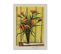 LHHJF LJHFA Fleurs Et Nature Morte par Bernard Buffet Affiche Rétro Art Mural Bernard Buffet Peinture sur Toile Et Impressions Décor Intérieur Photo 50x70cm sans Cadre
