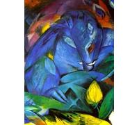 LHHJF LJHFA Franz Marcs Vintage Poster Animal Abstrait Art Mural Franz Marcs Peinture sur Toile Et Impressions pour La Maison Salon Décor Photo 40x60cm sans Cadre