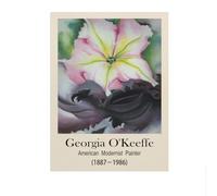 LHHJF LJHFA Georgia O’Keeffe Wall Art Vintage Fleurs Affiche Georgia O’Keeffe Impressions Moderne Peinture sur Toile pour Décoration Intérieure Photo Murale 40x60cmx1 sans Cadre
