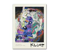 LHHJF LJHFA Gustav Klimt Exposition Affiche Vintage Maiden Wall Art Gustav Klimt Peinture sur Toile Et Impressions Nordique Home Decor Photo 50x70cmx1 sans Cadre