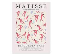 LHHJF LJHFA Henri Matisse Affiche Vintage Danse Abstrait Art Mural Et Impressions Henri Matisse Peinture sur Toile Moderne Home Decor Photo 40x60cmx1 sans Cadre