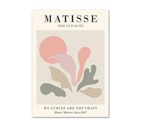 LHHJF LJHFA Henri Matisse Esthétique Affiche Feuilles De Corail Art Mural Et Impressions Henri Matisse Peinture sur Toile Moderne Home Decor Photo Murale 40x60cmx1 sans Cadre