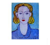 LHHJF LJHFA Henri Matisse Expressionnisme Affiche Portrait D’Une Femme Art Mural Et Impressions Henri Matisse Peinture sur Toile Décor D’intérieur Photo 40x60cm sans Cadre