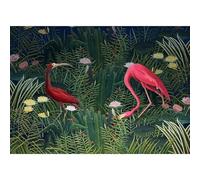 LHHJF LJHFA Henri Rousseau Affiche Jungle Forêt Animal Paysage Art Mural Henri Rousseau Toile Peinture Et Impressions Décoration Intérieure Photo 50x70cm sans Cadre