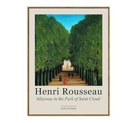LHHJF LJHFA Henri Rousseau Affiche Vintage Paysage Art Mural Henri Rousseau Toile Peinture Et Impressions Maison Salon Décor Photo 50x70cmx1 sans Cadre