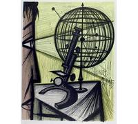 LHHJF LJHFA Imprimés de buffet Bernard Peinture de toile au microscope Affiche de buffet Bernard Art mural rétro Décoration du salon Tableau 50x70cm Sans cadre
