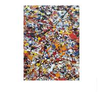 LHHJF LJHFA Jackson Pollock Affiche esthétique Art Mural Abstrait Jackson Pollock Toile Peinture Moderne Célèbres Impressions Décor Mural Photo 50x70cm sans Cadre