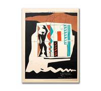 LHHJF LJHFA Le Corbusier Cubisme Affiche Rétro Le Corbusier Art Mural Abstrait Le Corbusier Peinture sur Toile Et Impressions pour La Maison Décor Photo 40x60cm sans Cadre