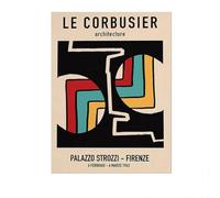 LHHJF LJHFA Le Corbusier Cubisme Affiche Rétro Le Corbusier Art Mural Abstrait Le Corbusier Peinture sur Toile Et Impressions pour La Maison Décor Photo 40x60cm sans Cadre