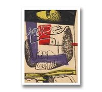 LHHJF LJHFA Le Corbusier Exposition Affiche Le Corbusier Art Mural Abstrait Le Corbusier Peinture sur Toile Et Impressions Nordique Décoration D’intérieur Photo 40x60cm sans Cadre