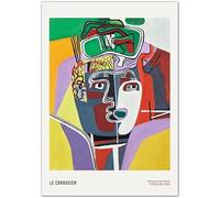 LHHJF LJHFA Le Corbusier Exposition Affiche Le Corbusier Art Mural Abstrait Le Corbusier Peinture sur Toile Et Impressions Nordique Décoration D’intérieur Photo 40x60cm sans Cadre