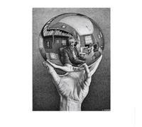LHHJF LJHFA M. C. Escher Affiche Trois Mondes M. C. Escher Peinture Sur Toile Art Mural Moderne Et Impressions Pour La Maison Salon Décor Photo 50x70cm Sans Cadre