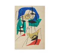 LHHJF LJHFA Maître d’Art Moderne Pablo Picasso Affiche Vintage Cubisme Lignes Art Mural Pablo Picasso Peinture sur Toile Et Impressions Décor Intérieur Photo 50x70cm sans Cadre