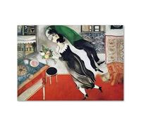 LHHJF LJHFA Marc Chagall Abstrait Surréalisme Affiche Minimaliste Art Mural Marc Chagall Peinture sur Toile Et Impressions Moderne Home Decor Photo 50x70cm sans Cadre
